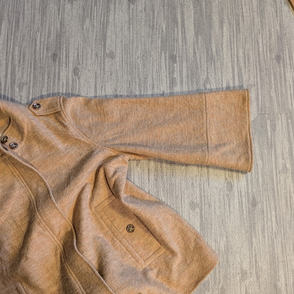Chico s Boiled Wool Tan/linen Jacket/Blazer,‎ Winter/Spring, Zip up, | Sz 2 (L) - Picture 6 of 10